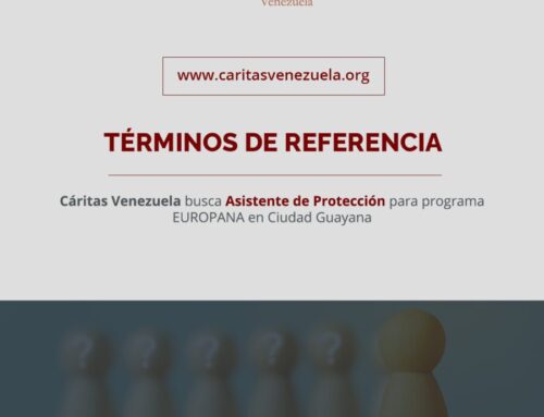 Cáritas Venezuela busca Asistente de Protección para programa EUROPANA en Ciudad Guayana